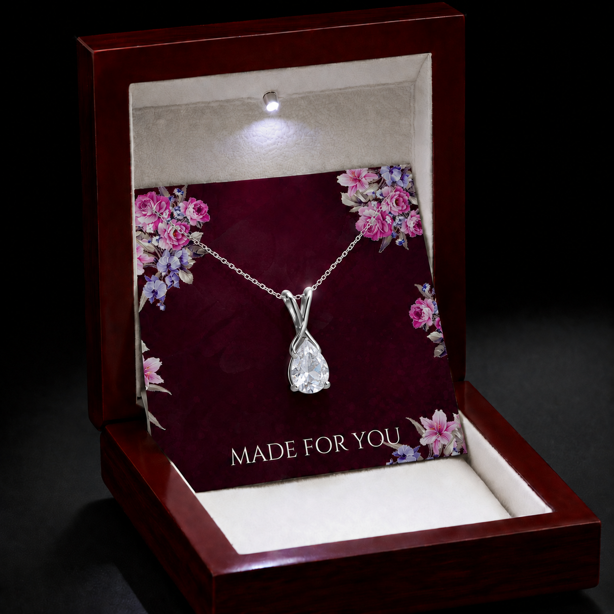 White Zircon necklace